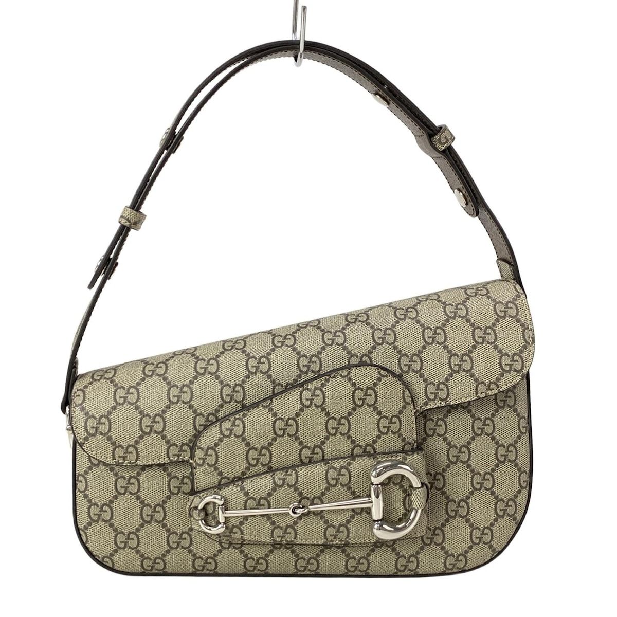 GUCCI(グッチ) ショルダーバッグ新品同様 ホースビット 1955/GG GUCCI(グッチ) ショルダーバッグ新品同様 ホースビット 1955/GG