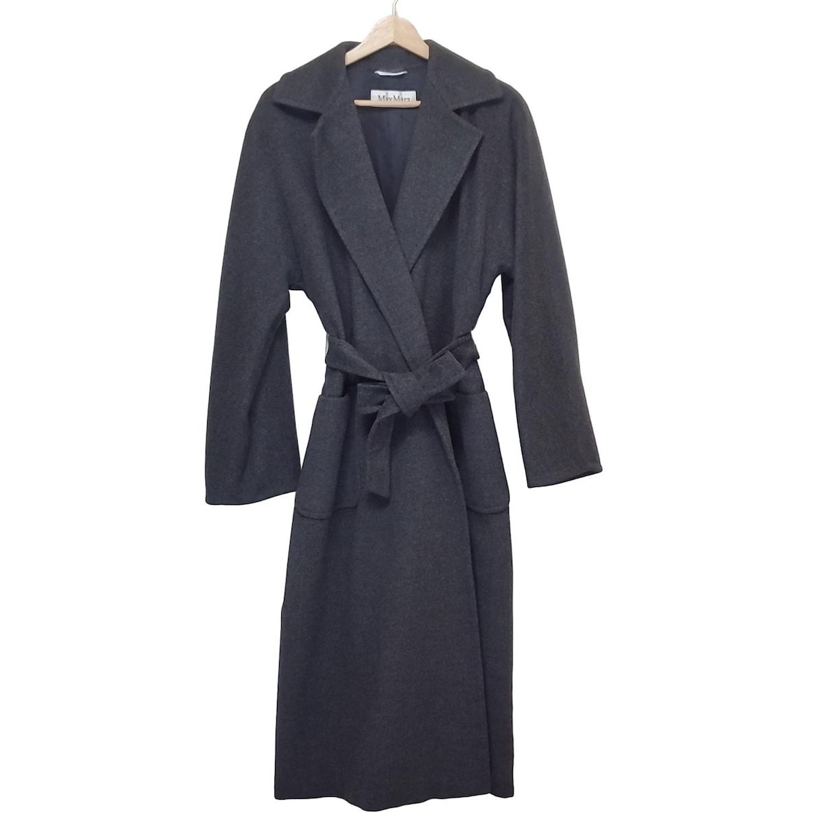 Max Mara マックスマーラ コート サイズJ 42 レディース - ダークグレー 長袖 ロング丈 冬