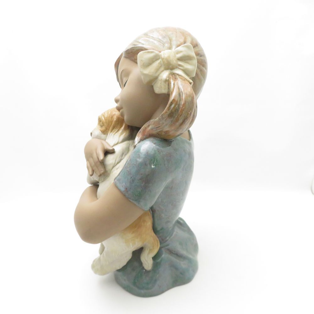 LLADRO リヤドロ 2355 とっても好きよ フィギュリン 置物 陶器人形 絶版 女の子 犬 オブジェ SC9064Z