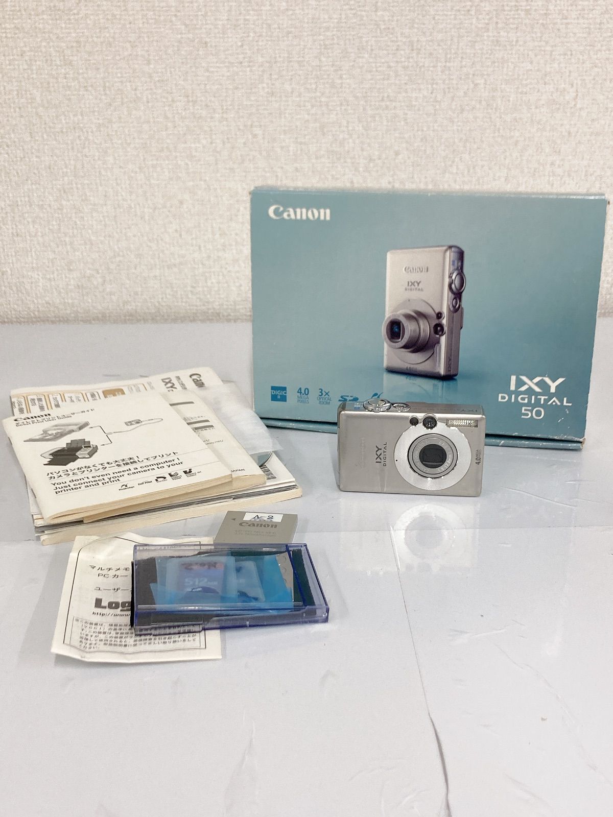 ○【通電動作確認済み】Canon IXY DIGITAL 50 シルバー 【カメラ】【2 