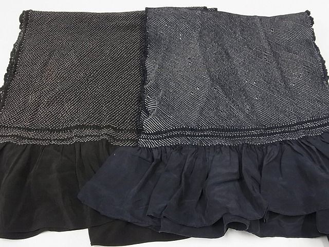 平和屋-こころ店男性　和装小物　兵児帯　総絞り　 海松茶・紺　逸品　AAAF5114Aay
