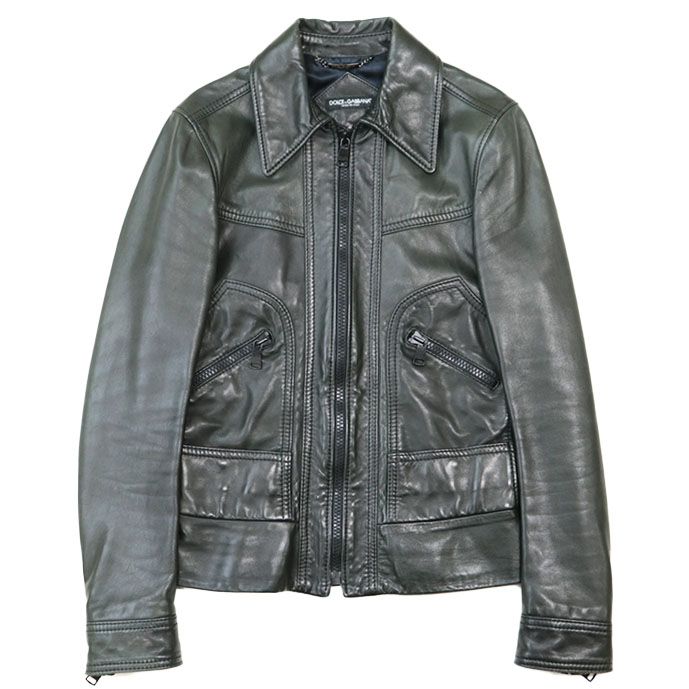 DOLCE & GABBANA ドルチェ アンド ガッバーナ ジャケット レザー DOLCE & GABBANA ドルチェ アンド ガッバーナ ジャケット レザー