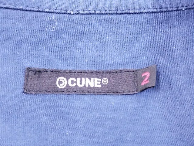C972 [人気] CUNE キューン ジャケット 2 ネイビー コットン100