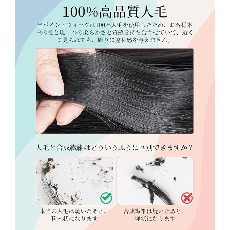 前髪 もみあげ付きウィッグ