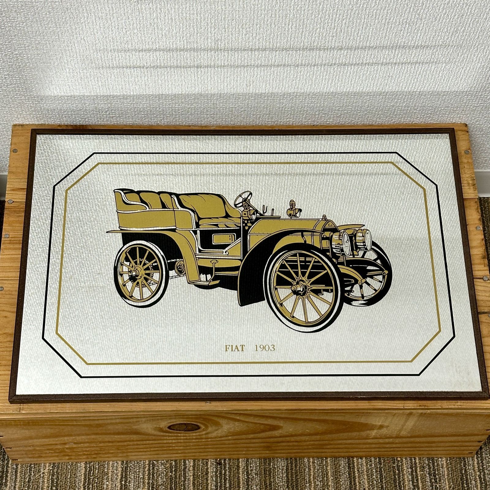 RT98 優美な装飾が美しい北欧ヴィンテージ 真鍮のフォトフレーム 16×11