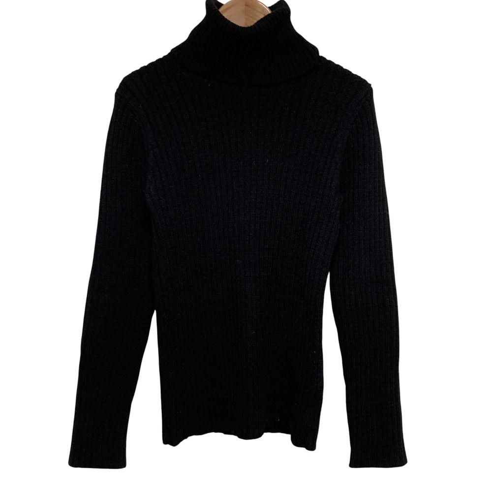 tricot COMME des GARCONS トリココムデギャルソン タートルネック リブニット セーター ブラック レディース 古着