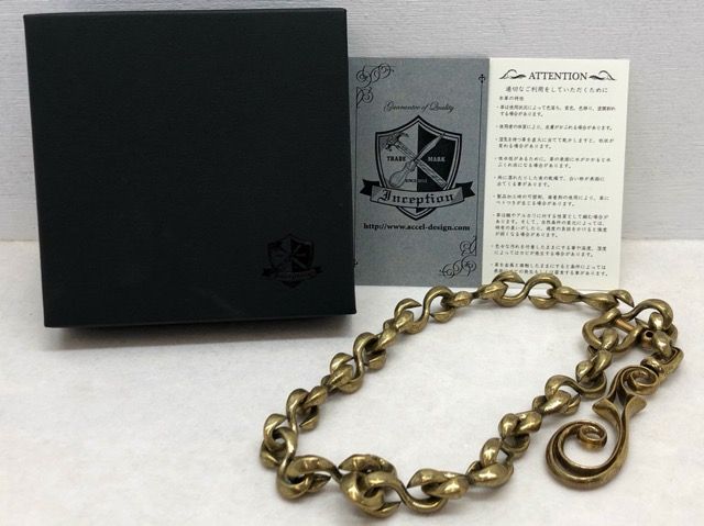 INCEPTION|インセプション IPC-01 F-Hole S-Kan Wallet Chain Fホール Sカン ウォレットチェーン BRASS ブラス MK0003-008 284