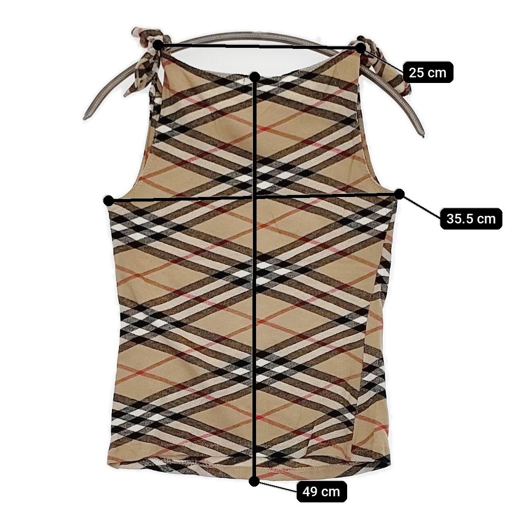 未使用 BURBERRY ノバチェック キャミソール ビスチェ  Mサイズ 夏 BURBERRY BLUE LABEL ノバチェック サイズM キャミソール