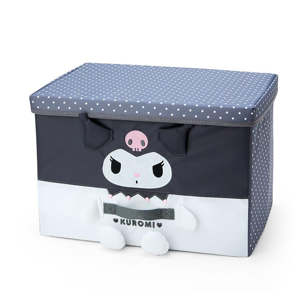 【在庫セール】kuromi 26×38×26cm クロミちゃん キャラクター 収納ボックス 折りたたみ収納ケースL SANRIO クロミ 083011 サンリオ