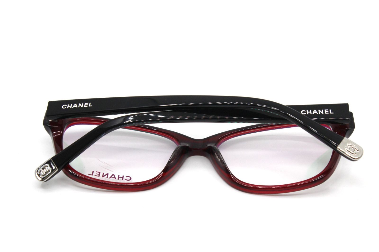 シャネル メガネ フレーム 伊達メガネ 眼鏡 3249 ボルドー