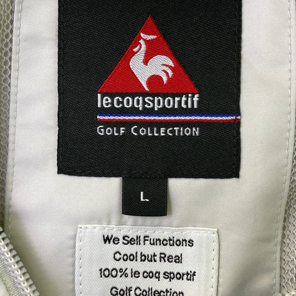 サイズ：L LE COQ GOLF ルコックゴルフ 2A340 271355 2WAY 裏メッシュ ジップジャケット  グレー系 [240101393972] ゴルフウェア メンズ ストスト