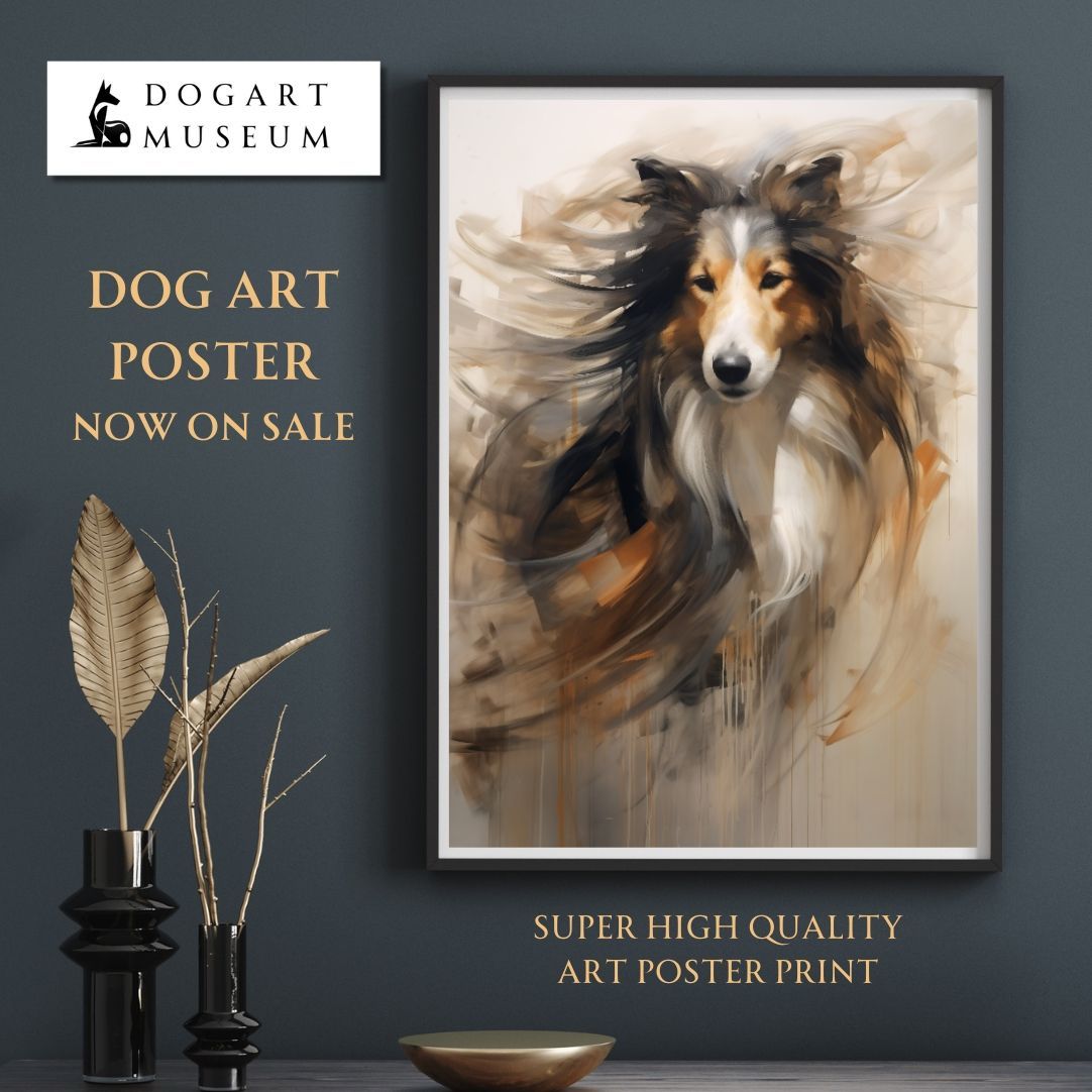 KENSHIN (犬神) - セール ラフコリー犬 No.7】ジークレー版画＊名入れ