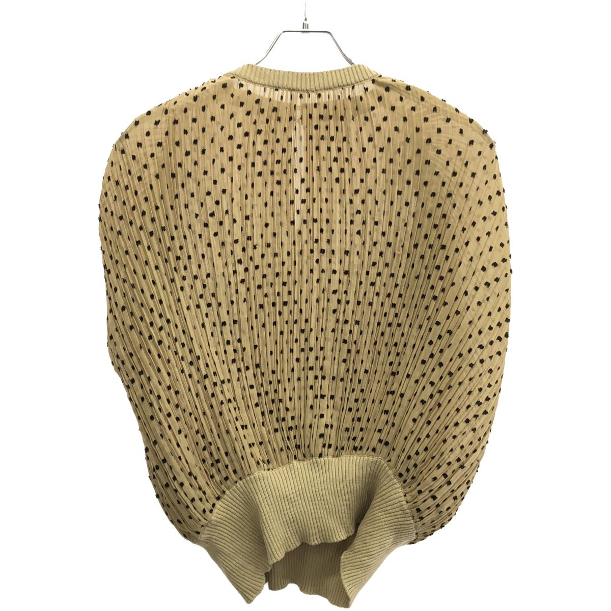 CLANE - CLANE クラネ 20SS DOT JACQUARD RIB TOPS ドットジャガードリブトップス 18122-4121 ベージュ 2 CLANE クラネ 20SS DOT JACQUARD RIB TOPS ドットジャガードリブ