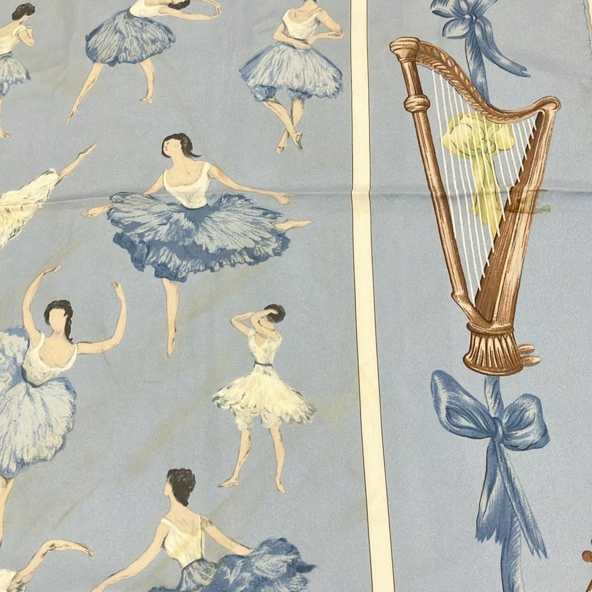 HERMES バレリーナ スカーフ HERMES エルメス カレ90 La Dance バレエの踊り子 スカーフ