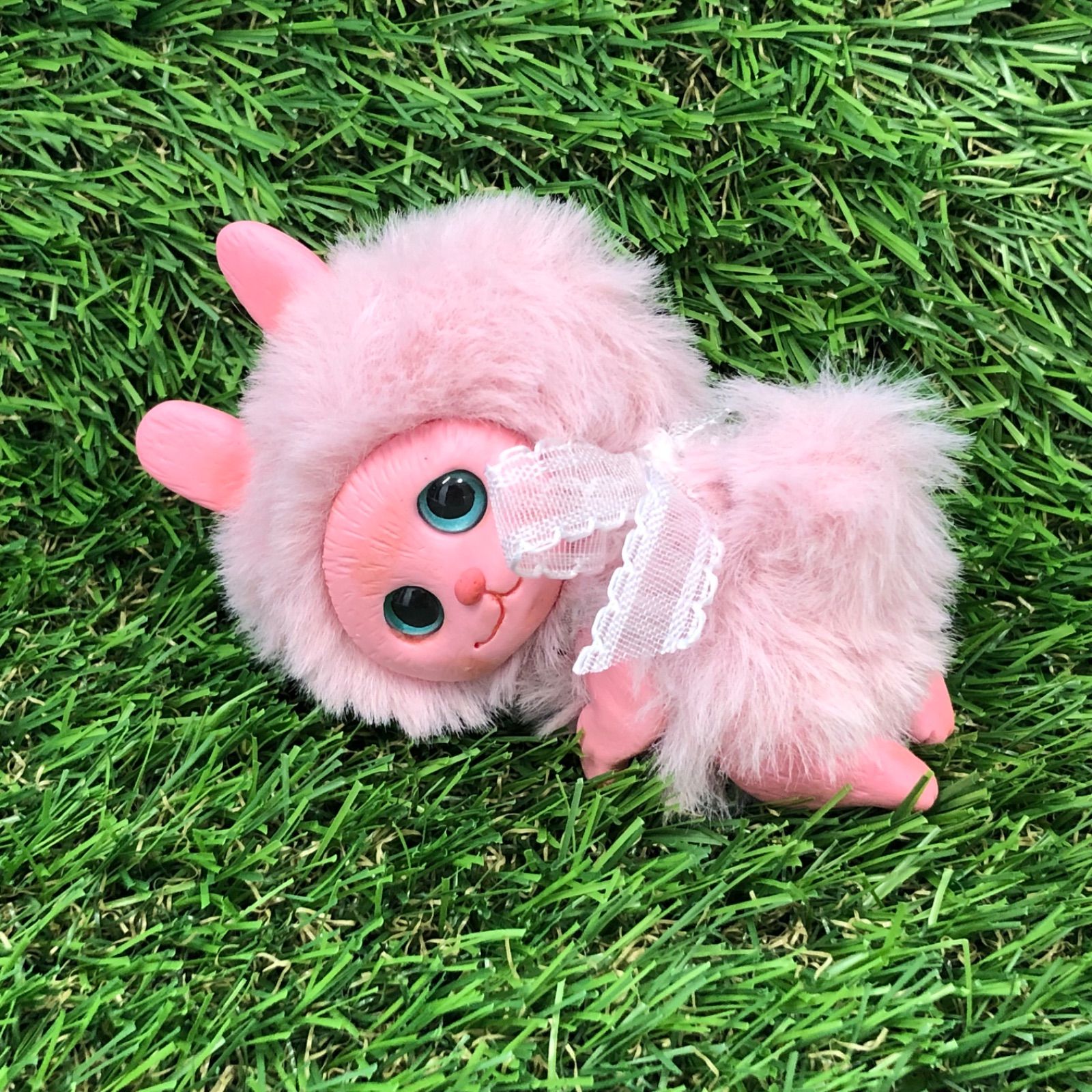 Reserved】ピンクのふわふわうさぎパトリシアちゃんモフィーくん