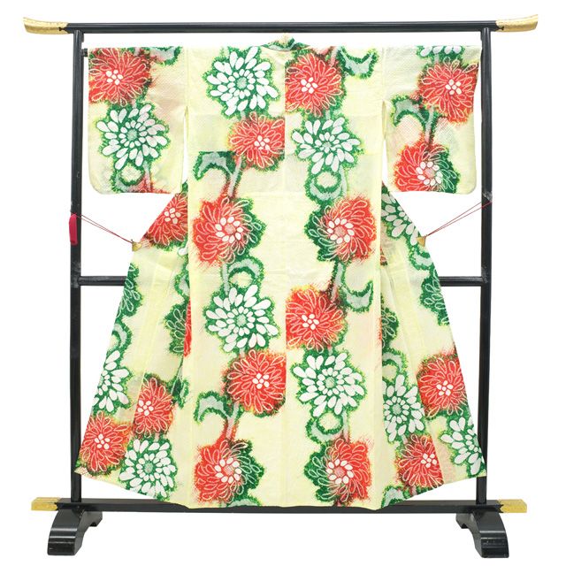 中古】 夏物 本場有松鳴海絞り 浴衣 リサイクル 有松 ゆかた