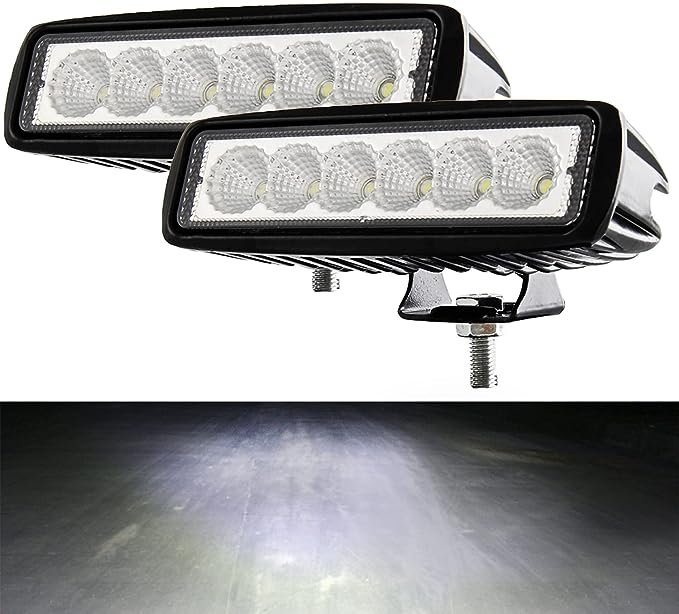 CLOWICSR LED作業灯 ワークライト デッキライト 広角 ホワイト(6000K) 18W 12V-32V対応 各種バイク/車に対応 防塵 防震  防水 LED投光器 前照灯 2個セット メルカリShops