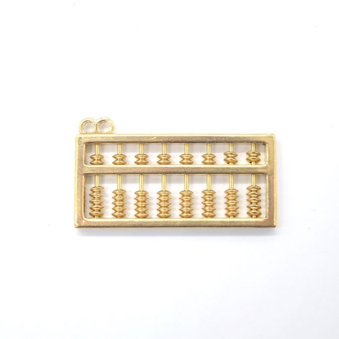 紫銅のめでたいそろばんです 装飾品 工芸品美術品 置物 銅 細工