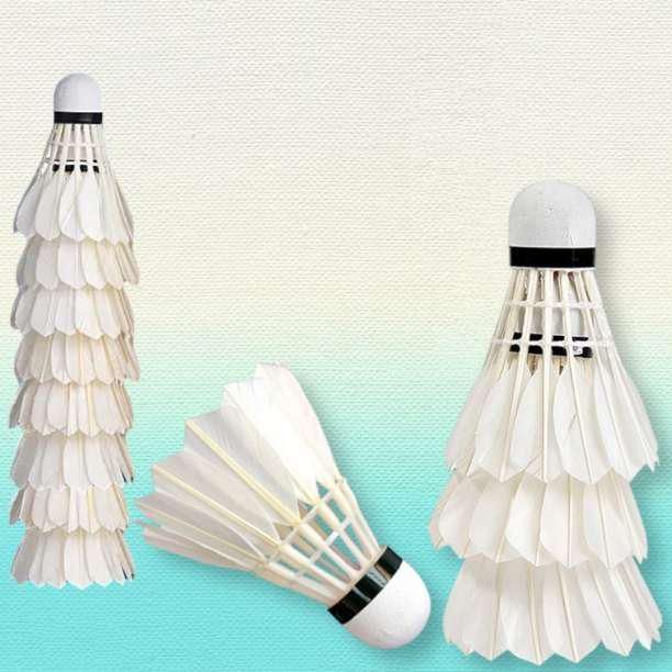 バドミントン シャトル 1ダース 12個セット 練習球 ノック 大容量 羽