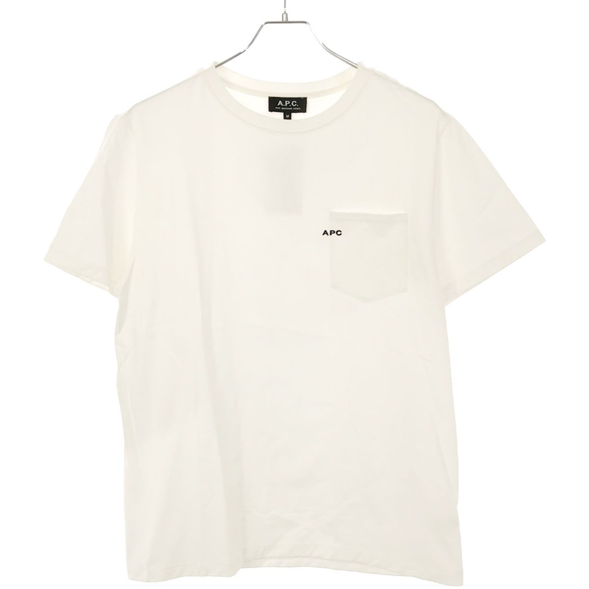 A.P.C. ロゴ刺繍 クルーネックTシャツ A.P.C - アーペーセー ロゴ刺繍入り Tシャツ カットソー 半袖