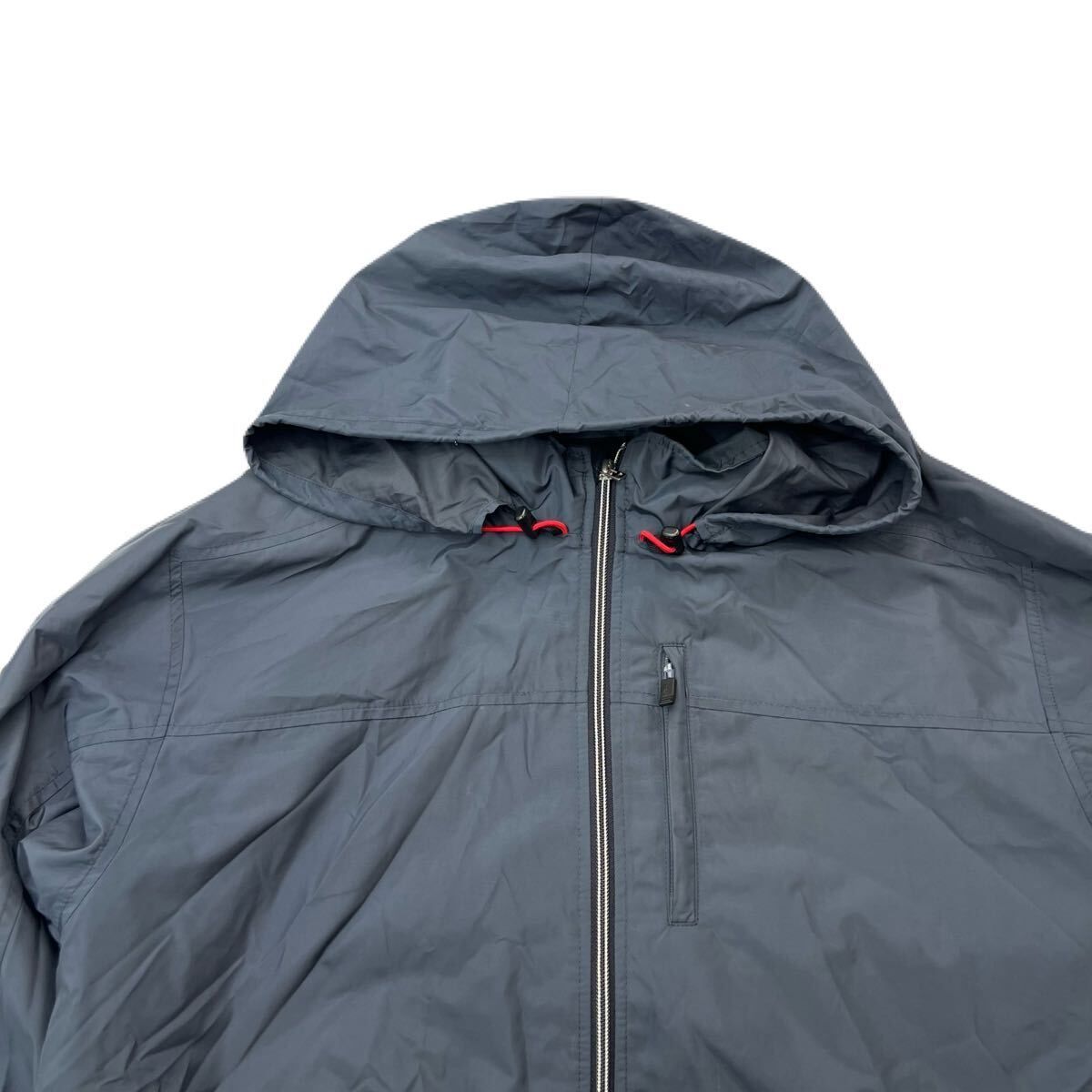 DESCENTE デサント ダークグレー ナイロンジャケット ナイロンパーカー メンズ M 通年 スポーツ ストリート タウンユース 古着 ...