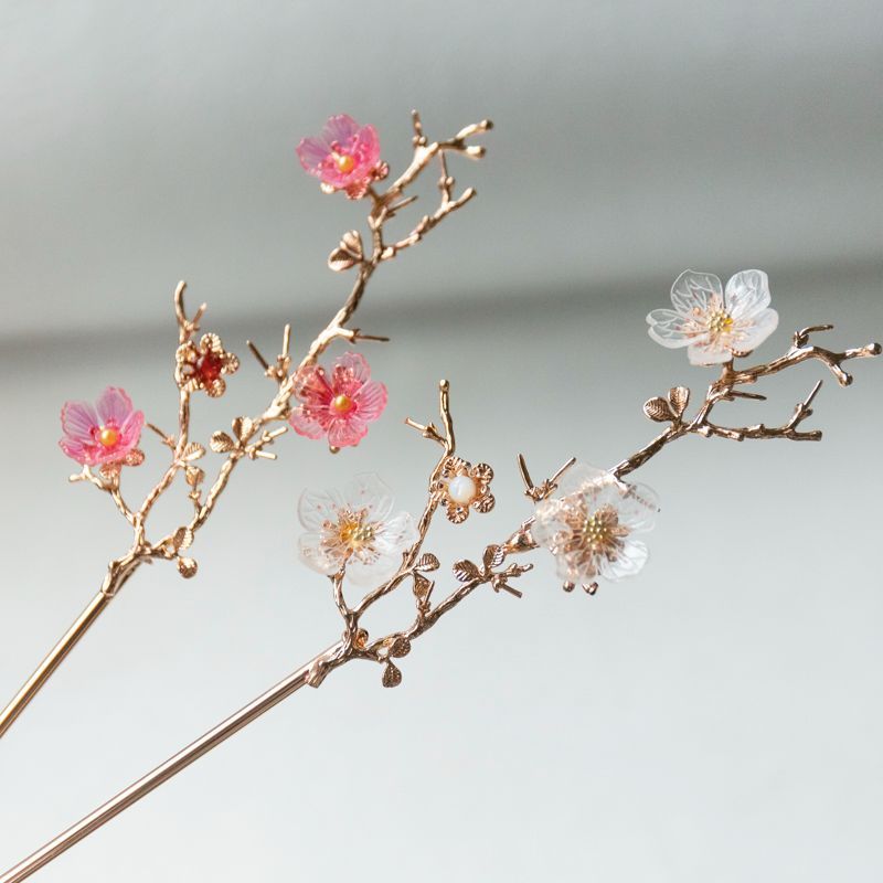 花枝 大ぶりモチーフかんざし ヘアアクセサリー 髪飾り 簪 梅の花 梨の花 - メルカリ