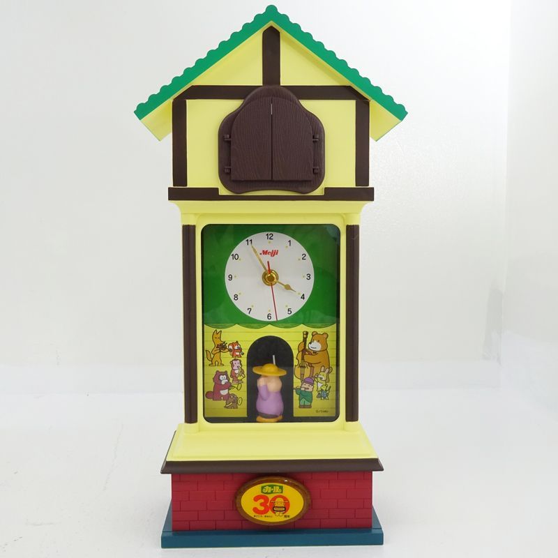 【非売品・動作確認済】明治カール　オリジナルからくり時計　カールおじさん 非売品・動作確認済】明治カール オリジナルからくり時計 カール