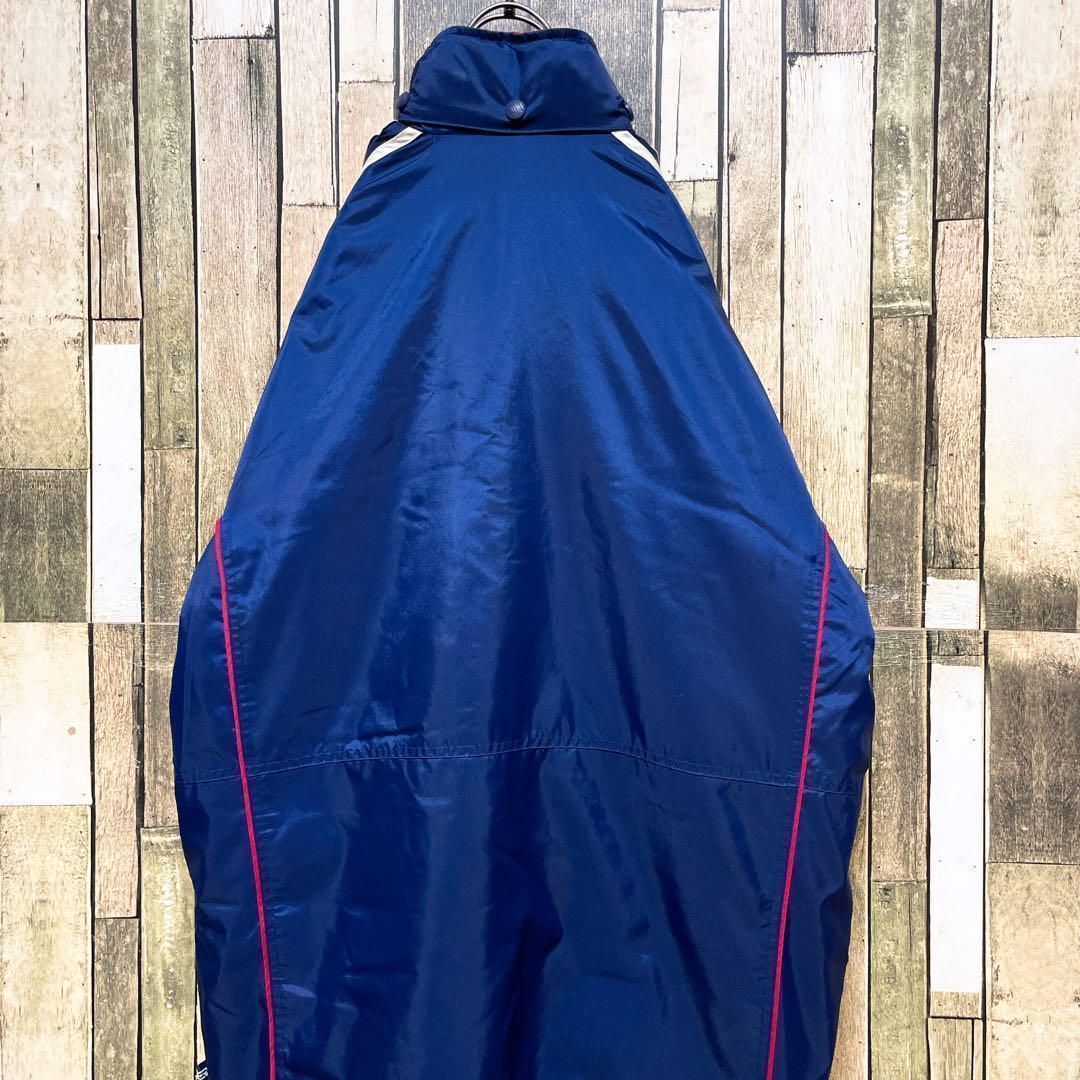 90年代当時物》アディダス adidas 青☆コーチジャケット 2XL 90年代当時物》アディダス adidas 青☆コーチジャケット 2XL