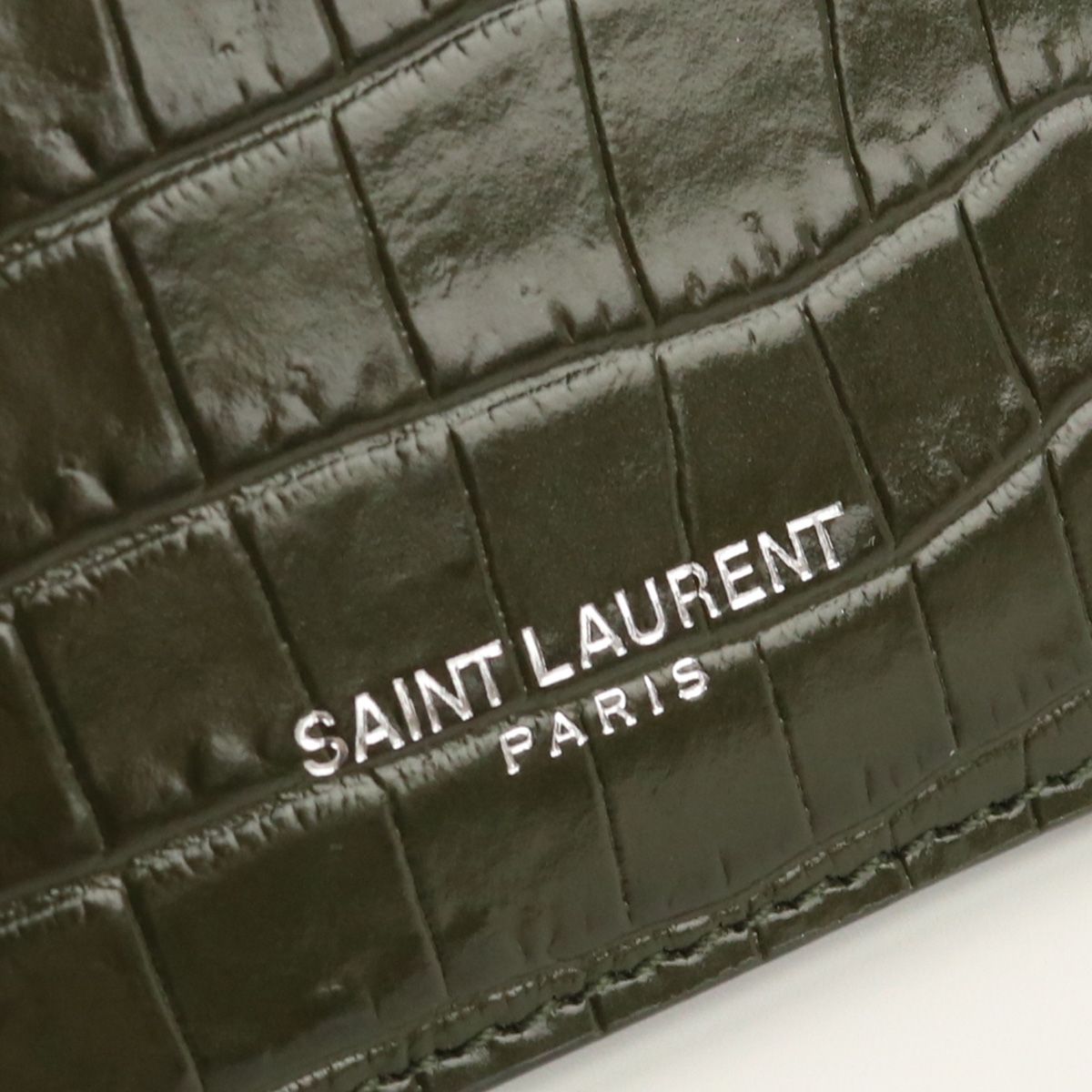 SAINT LAURENT サンローラン フラグメント ジップカードケース 458583