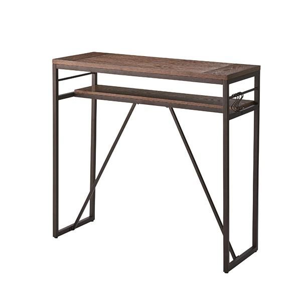 カウンターテーブル スリム 細い コンパクト レトロ 北欧 おしゃれ 【azm-pt-782bk】