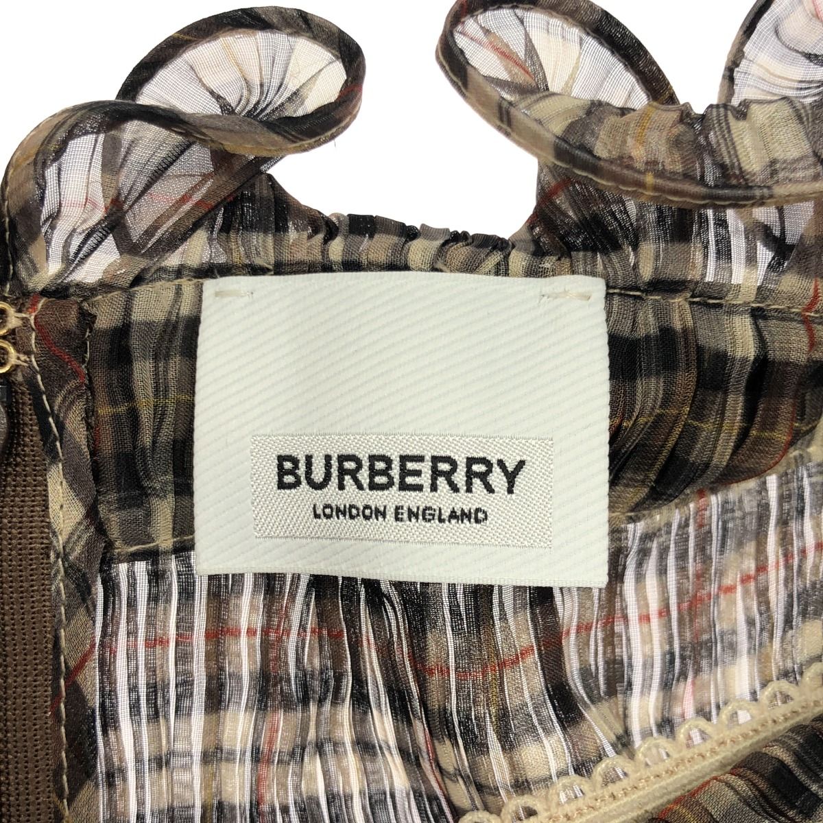 BURBERRY バーバリー マホガニーチェックプリーツスカート 4566785 ブラウン 38 WWW_WOWDIGSITE_COM