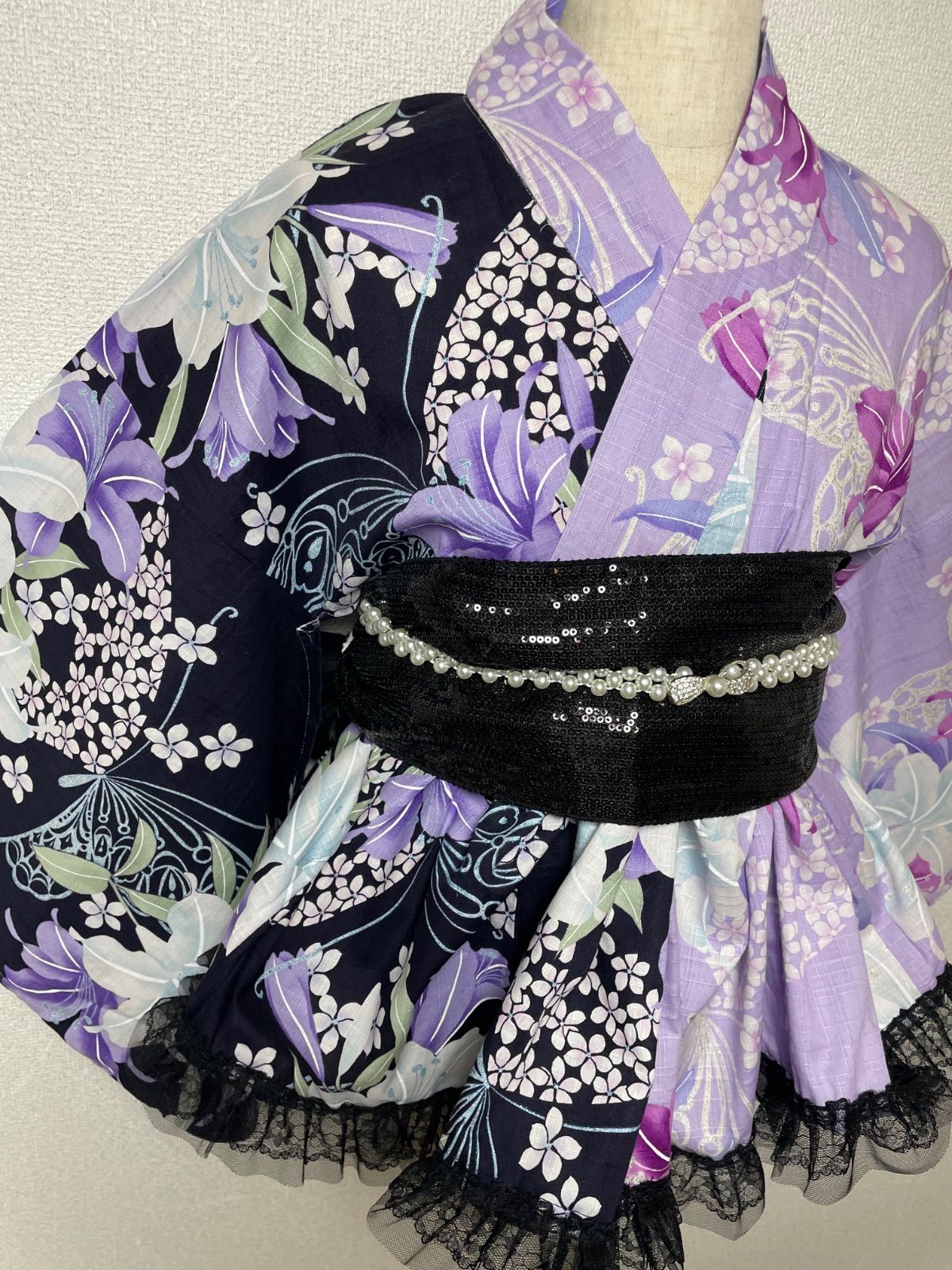 大人用ギャル浴衣ドレス 夜きらめきギャル✨】大人ミニ浴衣ドレス . 如月れいちゃんが