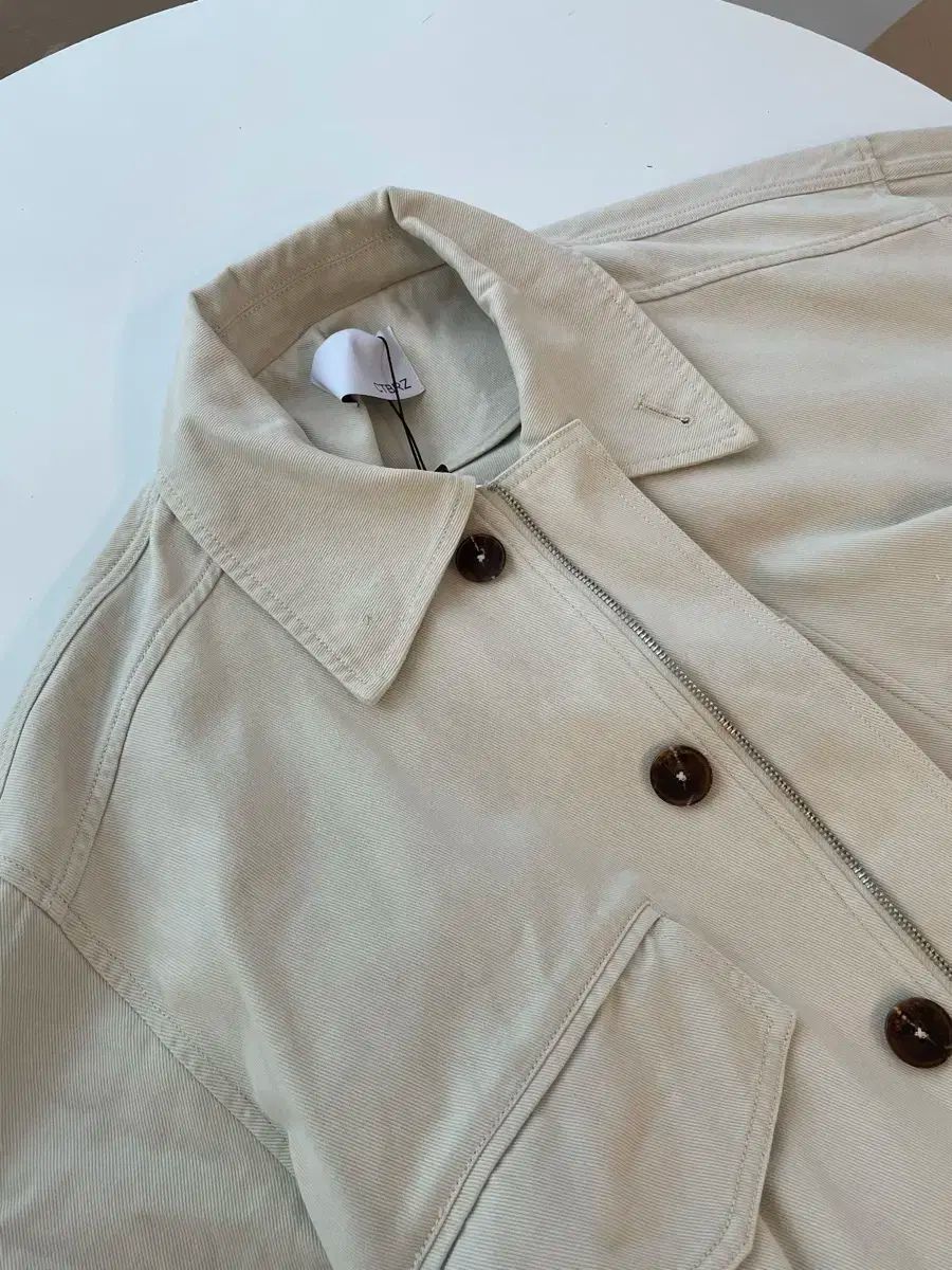 シティーブリーズ コットン ポケット アウター ベージュ マウンテンパーカー s