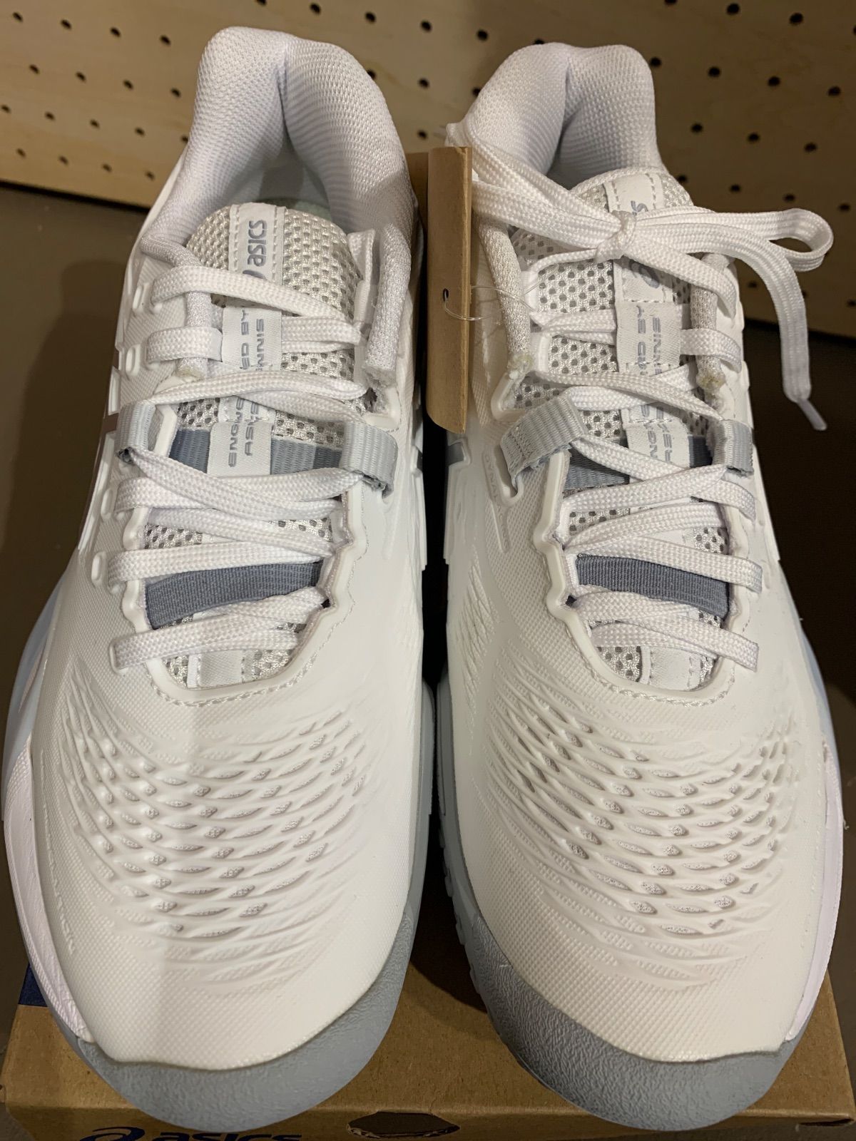 アシックスレディーステニスシューズ白