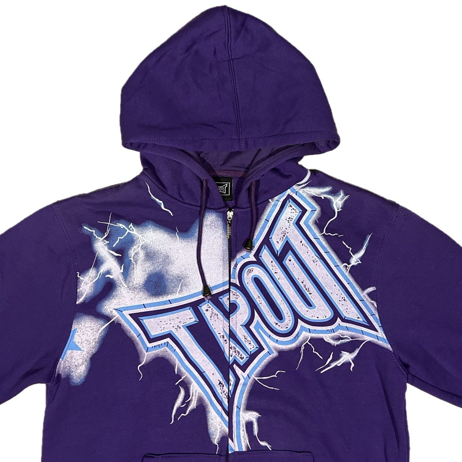 tapout パーカー Tapout Full Zip Track Jacket Blue Spell Out Sweatshirt