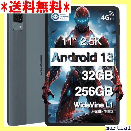 ☆ DOOGEE T30 Ultra Android 13 タブレット 11インチ android 32GB+256GB 2TB TF 拡張  Helio G99 8コアCPU 2.2Ghz、2.5K 解像度1600×2560、SIMフリー hバッテリー 193 - メルカリ