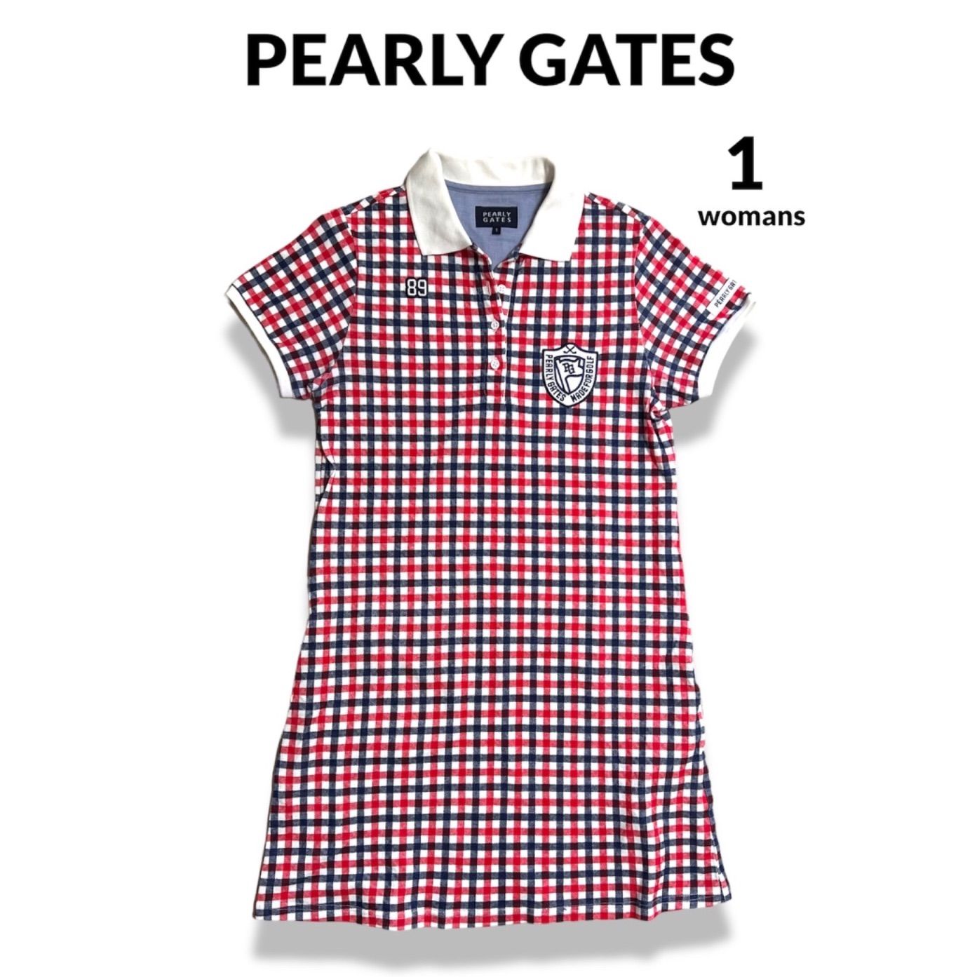 ゴルフ PEARLY GATES チェック柄 ワンピース 1