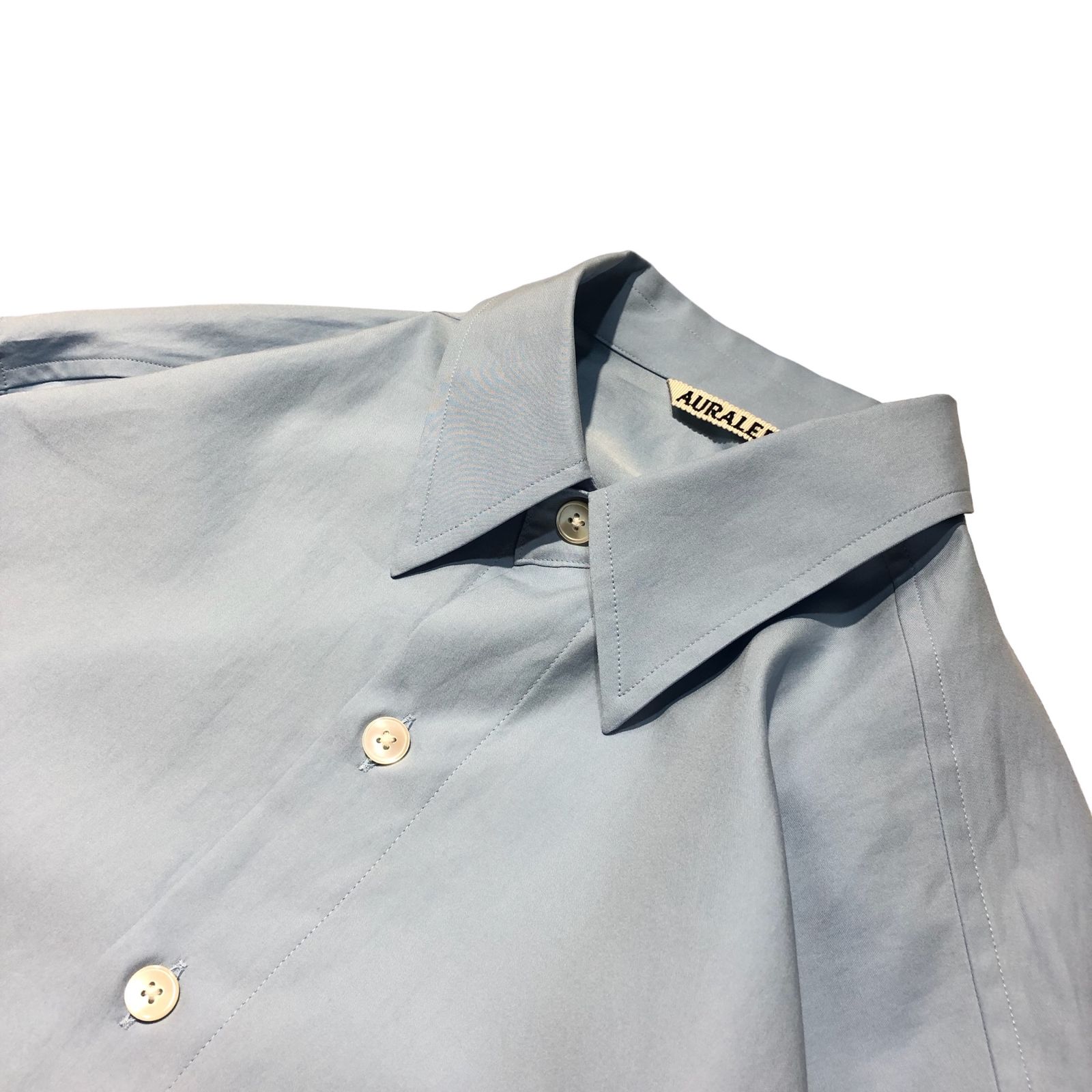 AURALEE(オーラリー) 24SS WASHED FINX TWILL BIG SHIRT ウォッシュド 