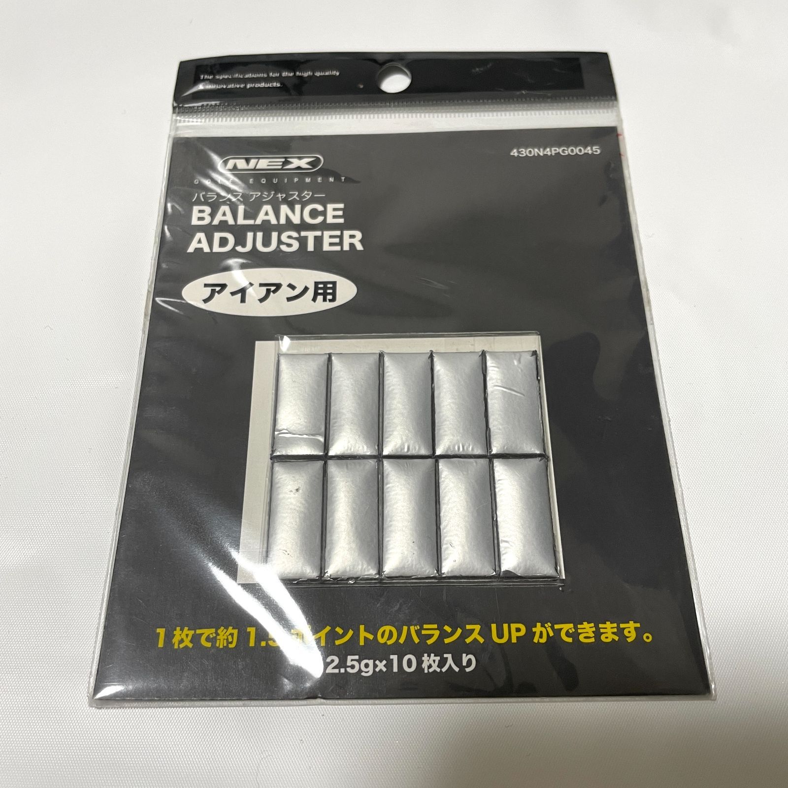 新品】NEX 鉛 アイアン用 バランスアジャスター 2.5ｇ×10枚 ゴルフ - メルカリ