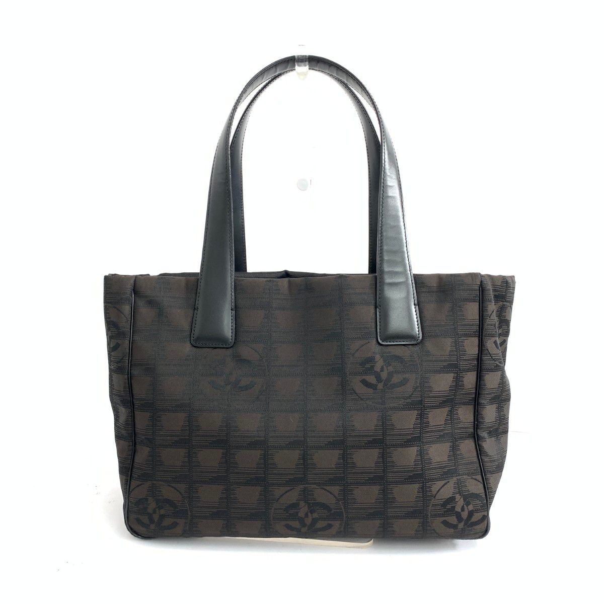 良好 CHANEL シャネル ニュートラベルライン トートバッグ ブラウン ナイロン レディース 240001146063