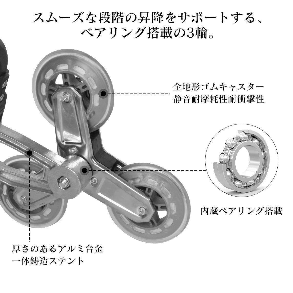 キャリーカート 大型タイヤ 静音 台車 運搬キャリー 耐荷重150KG 多用途カート 組み立て不要 折りたたみ コンパクト キャンプ アウト キャリーカート 折りたたみ式 ハンドトラック 360度回転 静音 耐荷重
