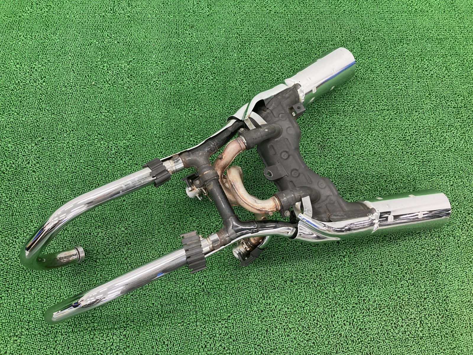 vmax1200 純正マフラー V-MAX1200純正マフラーのエキパイ前後フロント リアset エキゾースト