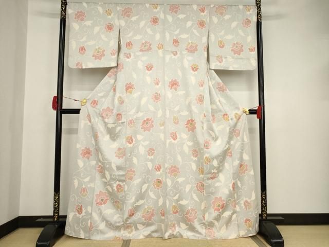 平和屋着物□上質な小紋 笹 正絹 逸品 未使用 AAAY2261ph