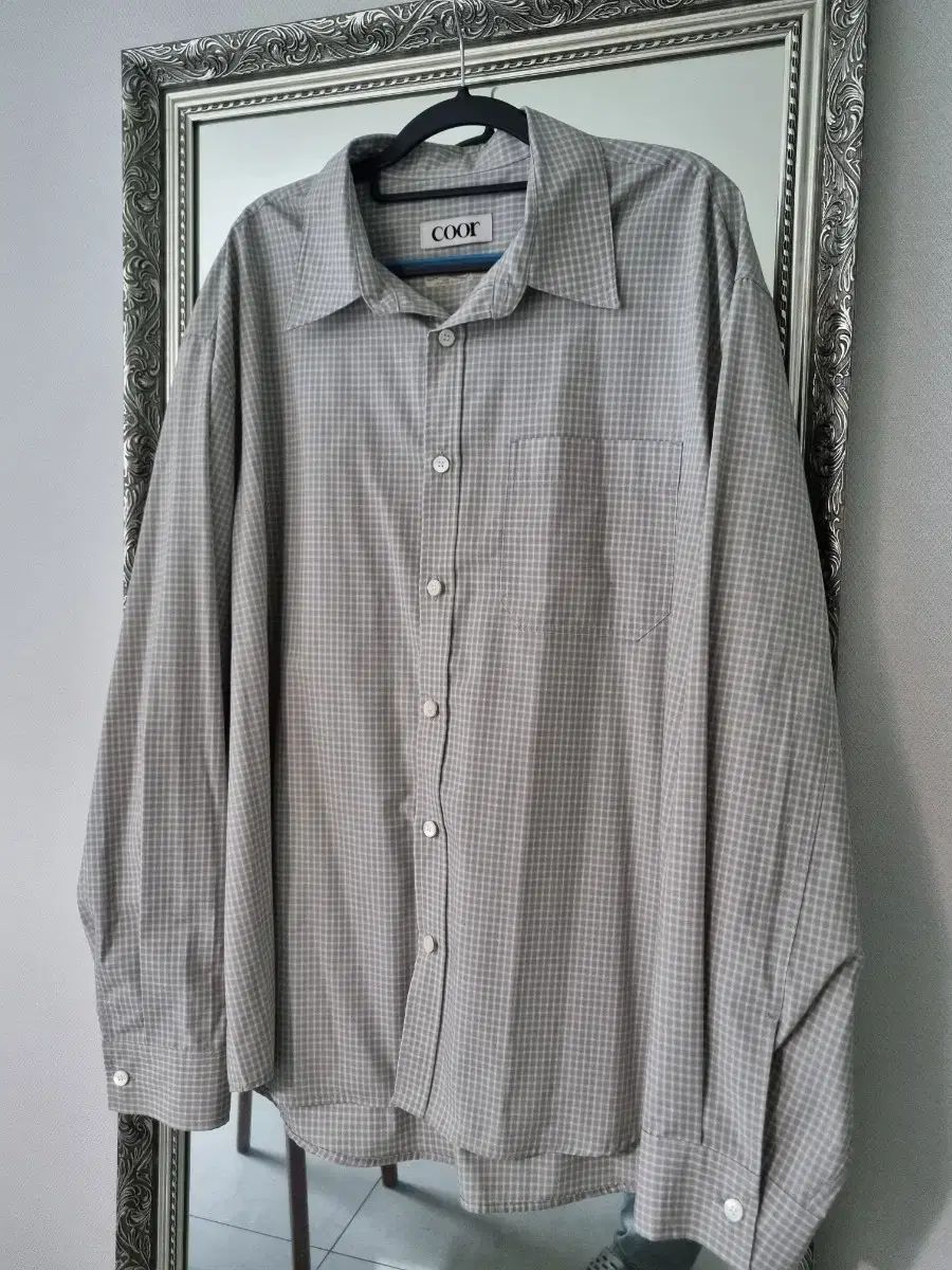 通常価格 18 のみ coor クアー オーバーサイズ ギンガム チェック シャツ L 105
