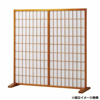 弘益 KOEKI UTILITY 和風衝立1連 ブラウン JP1BR