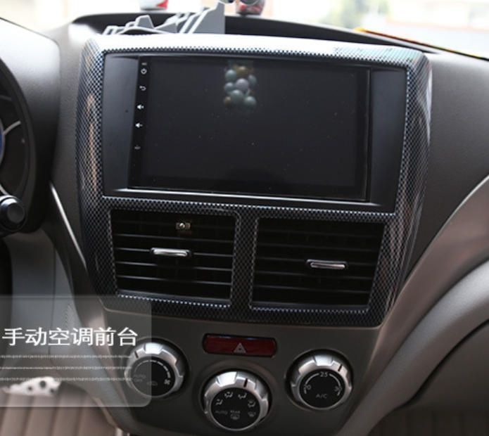 08-12款森林人ハンドル装飾配Forester改装炭素繊維内装貼ります