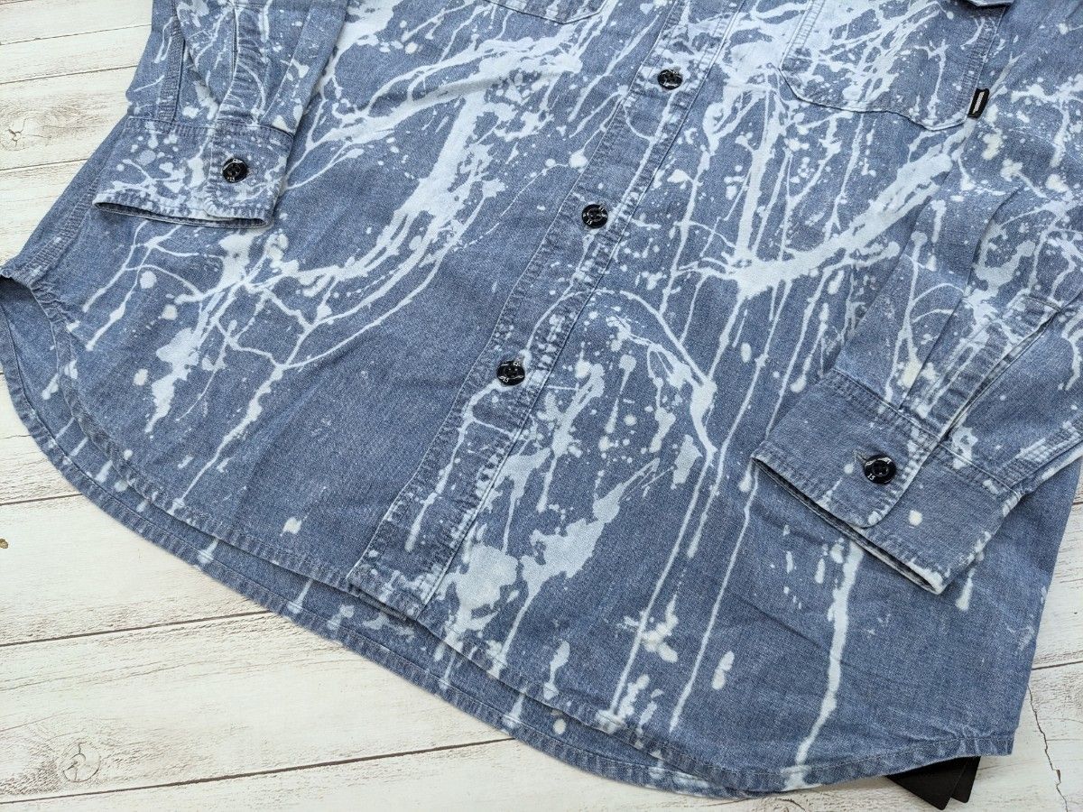 美品 22AW NEIGHBORHOOD ネイバーフッド BLEACH CHAMBRAY SHIRT LS 