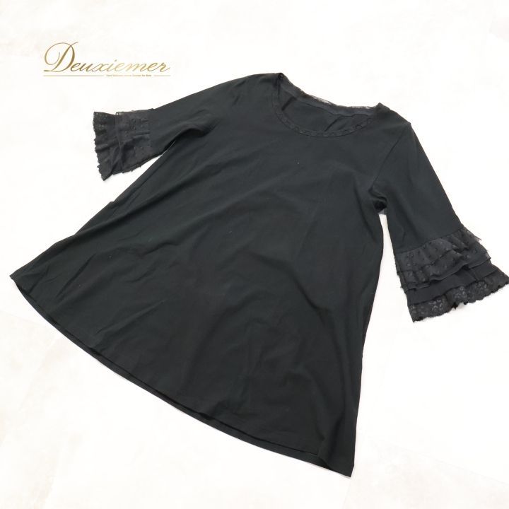 トクコプルミエヴォル 黒レースチュニック トクコプルミエヴォルレース