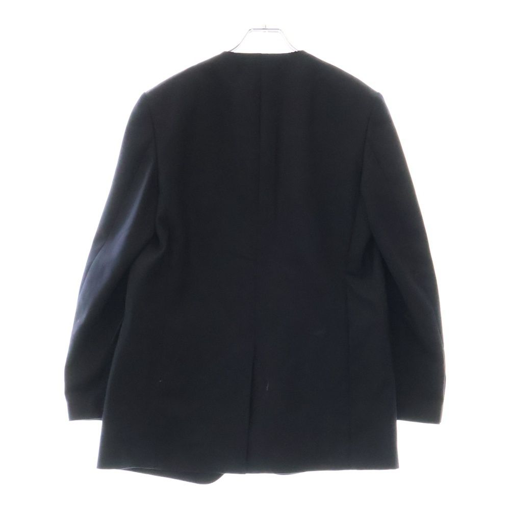 COMME des GARÇONS ネイビー ノーカラージャケット M COMME des GARCONS HOMME ウールモヘアノーカラージャケット