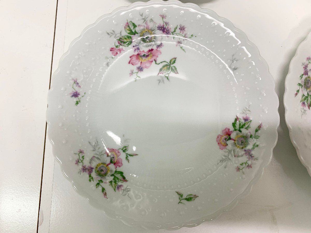 ジョルジュ ボワイエ Georges Boyer リモージュ焼 花柄プレート 6枚セット お菓子 デザート皿 食器 皿 PORCELAINE DURE 他380 ATMAENTERPRISE_COM